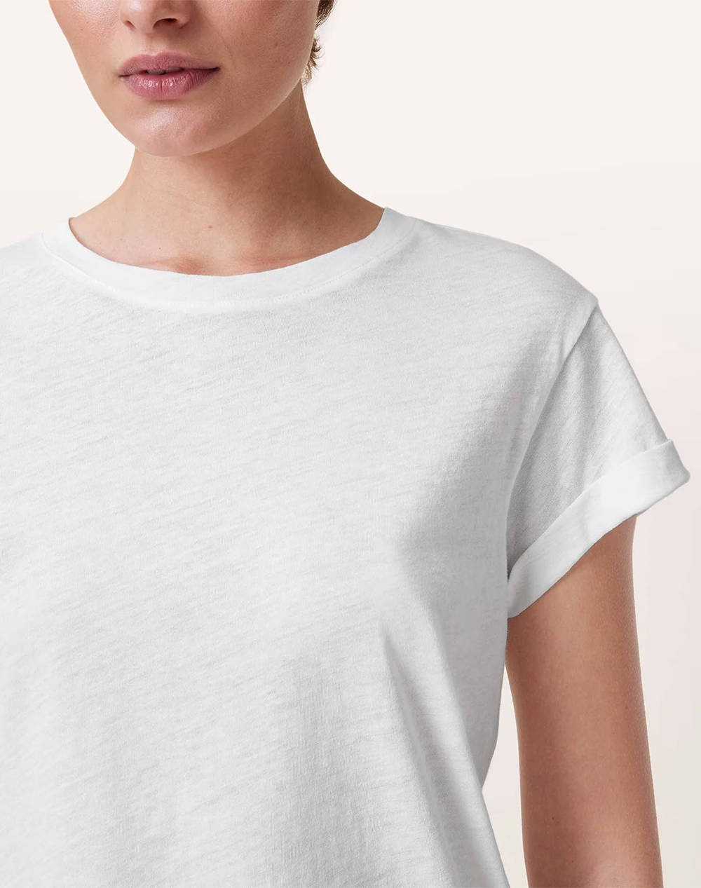 ALL SAINTS ANNA TEE W238JB-chalk white OffWhite φωτογραφία