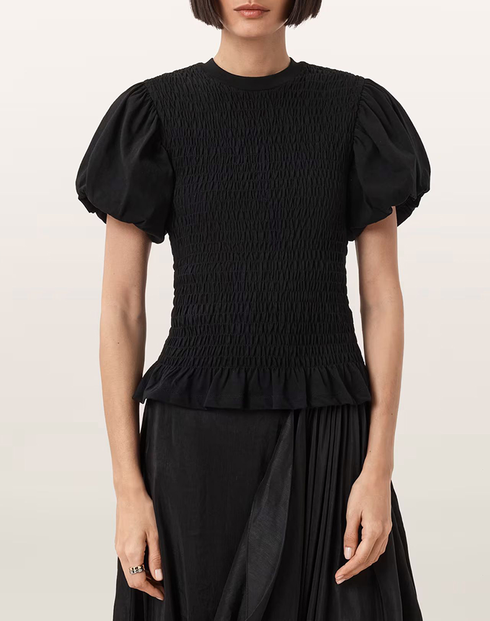 ALL SAINTS ALL SAINTS DAEL TOP W013JD-BLACK Black