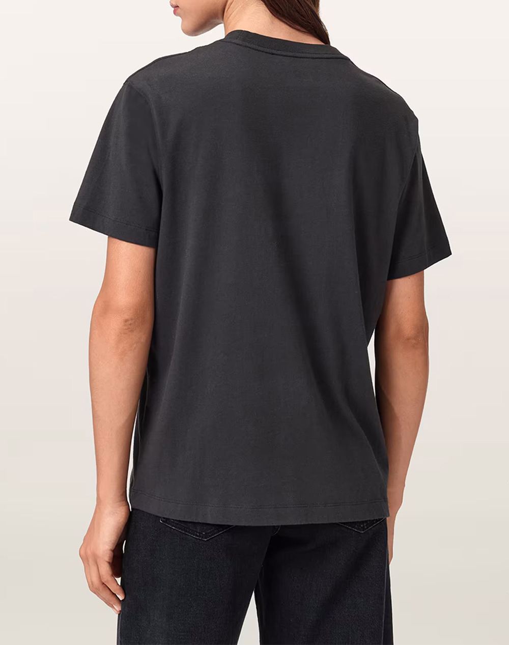 ALL SAINTS DRIP EMB BF TEE W061JD-WASHED BLACK DarkSlateGrey φωτογραφία