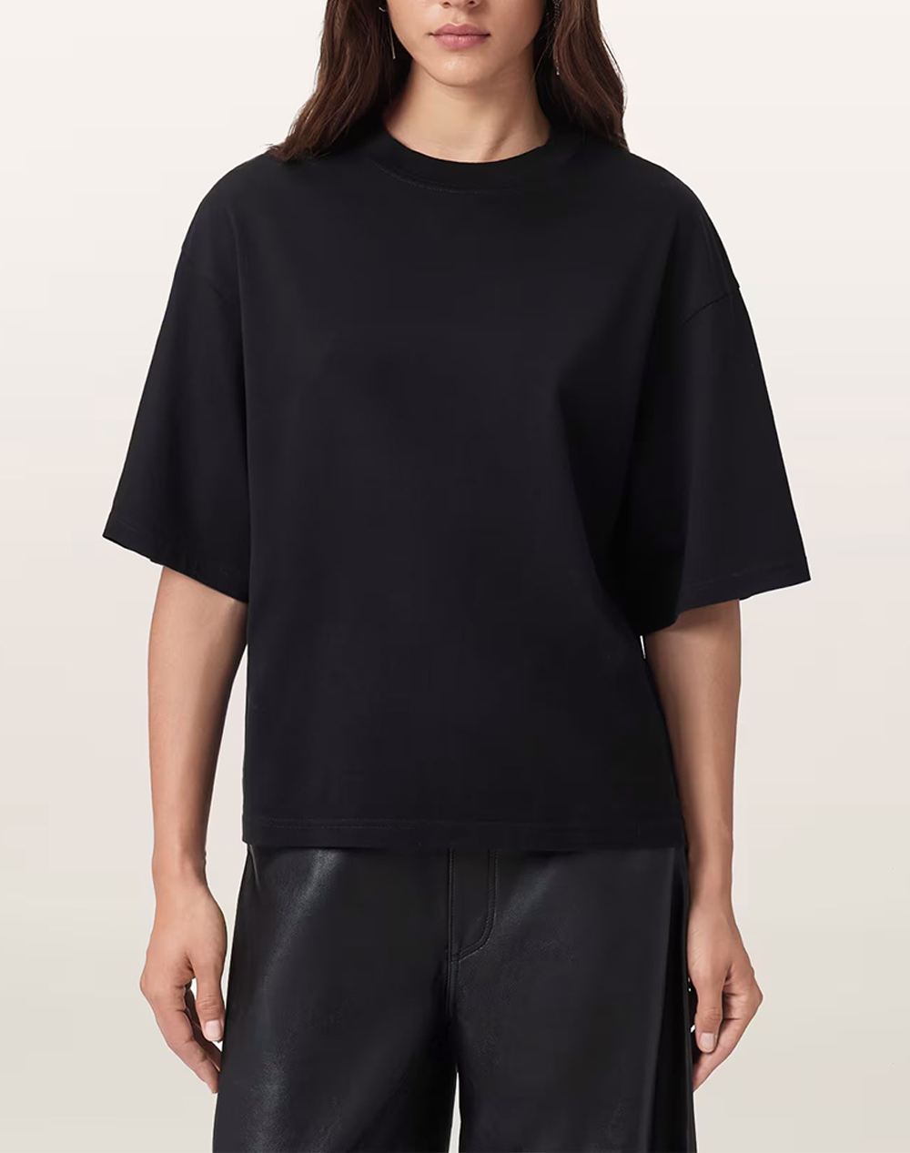 ALL SAINTS ALL SAINTS CRANEO AMELIE TEE W065JD-BLACK Black