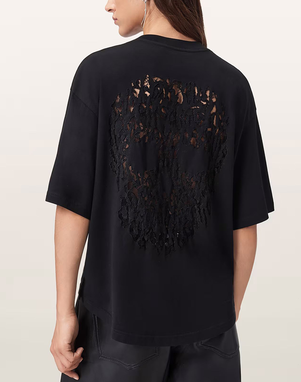 ALL SAINTS CRANEO AMELIE TEE W065JD-BLACK Black φωτογραφία