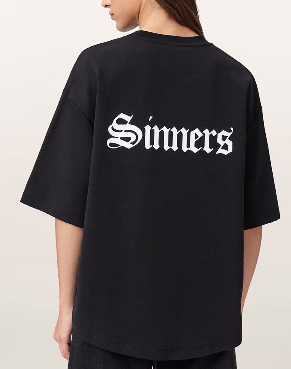 ALL SAINTS SAINT AMELIE TEE W139JD-BLACK Black φωτογραφία