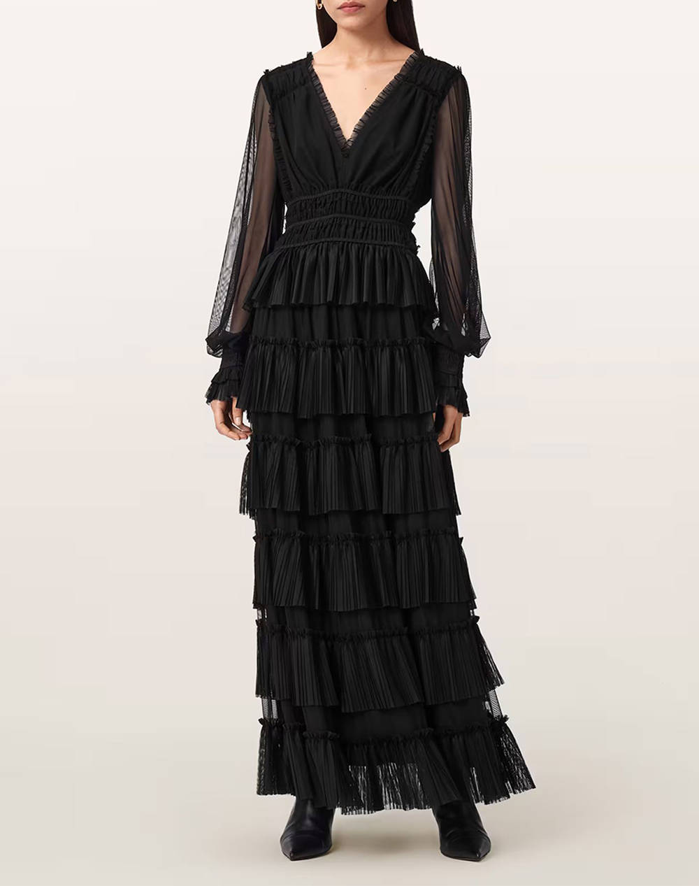 ALL SAINTS ALL SAINTS XANTARA DRESS W029DD-BLACK Black