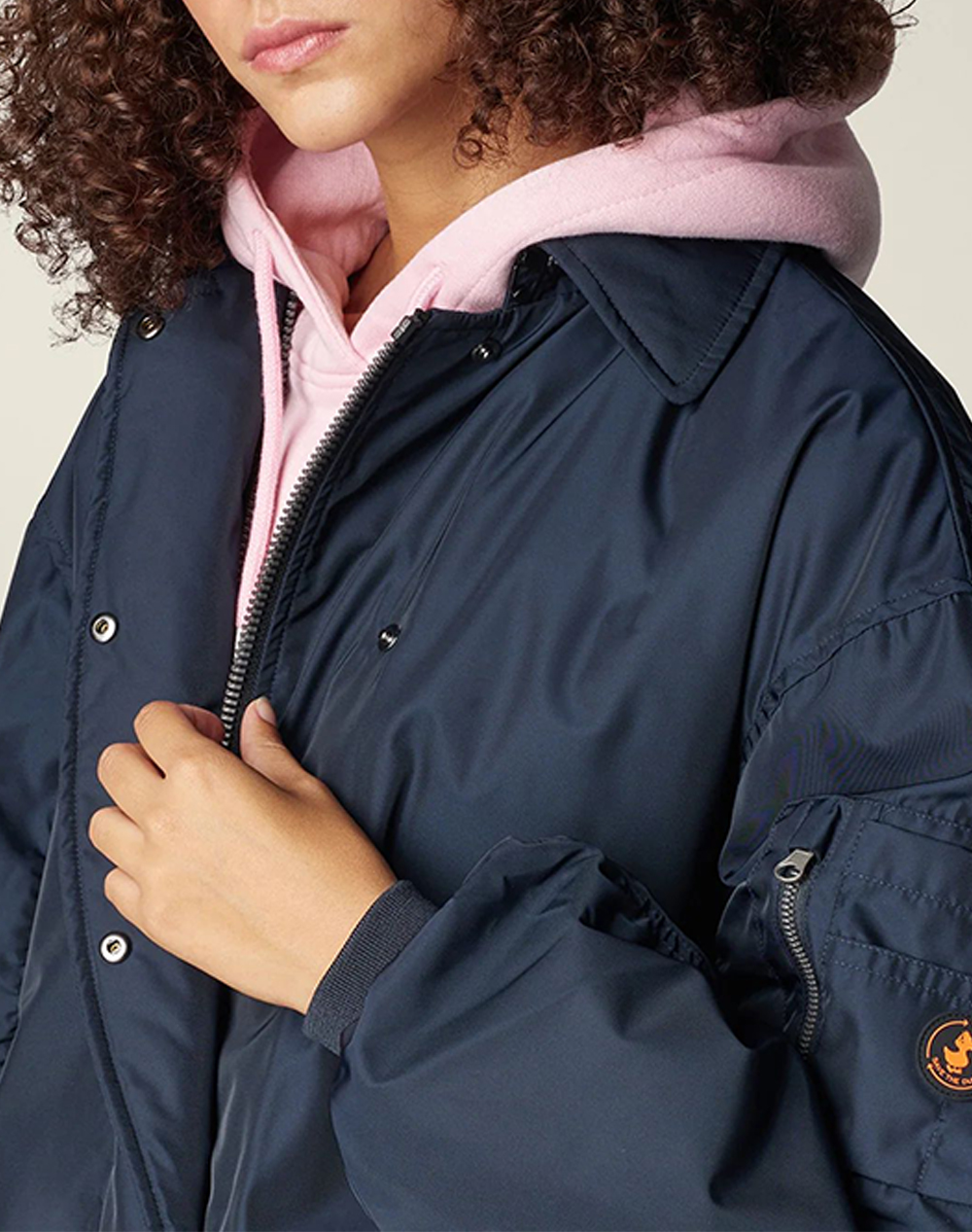 SAVE THE DUCK ISA HOODED COAT ΠΑΛΤΟ ΓΥΝΑΙΚΕΙΟ D42352WTWIL21-90010 DarkBlue φωτογραφία