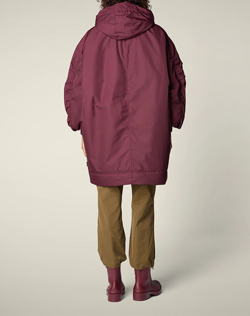 SAVE THE DUCK ISA HOODED COAT ΠΑΛΤΟ ΓΥΝΑΙΚΕΙΟ D42352WTWIL21-70011 RedWine φωτογραφία