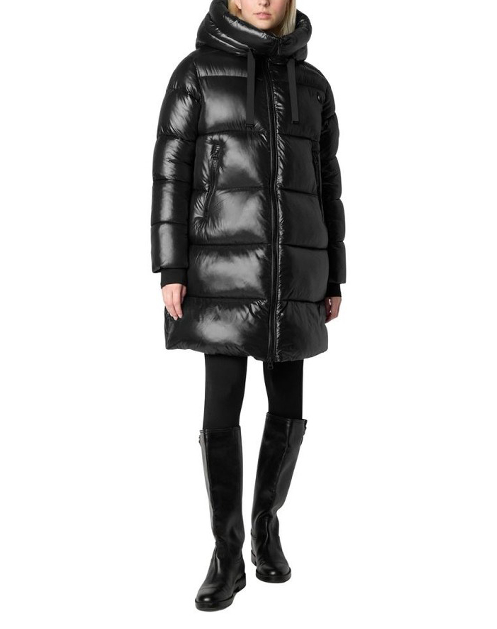 SAVE THE DUCK SAVE THE DUCK ISABEL HOODED COAT ΠΑΛΤΟ ΓΥΝΑΙΚΕΙΟ D45510WLOVE21-10000 Black