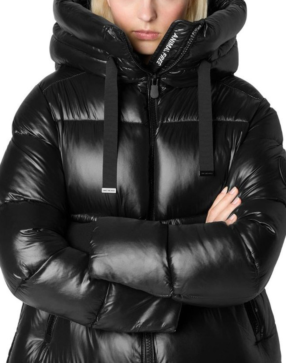 SAVE THE DUCK ISABEL HOODED COAT ΠΑΛΤΟ ΓΥΝΑΙΚΕΙΟ D45510WLOVE21-10000 Black φωτογραφία