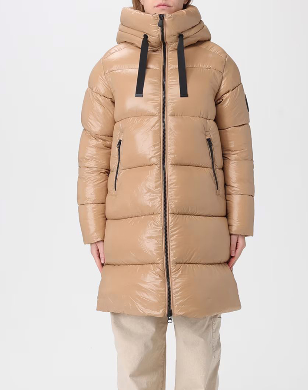 SAVE THE DUCK SAVE THE DUCK ISABEL HOODED COAT ΠΑΛΤΟ ΓΥΝΑΙΚΕΙΟ D45510WLOVE21-40001 CookieBrown