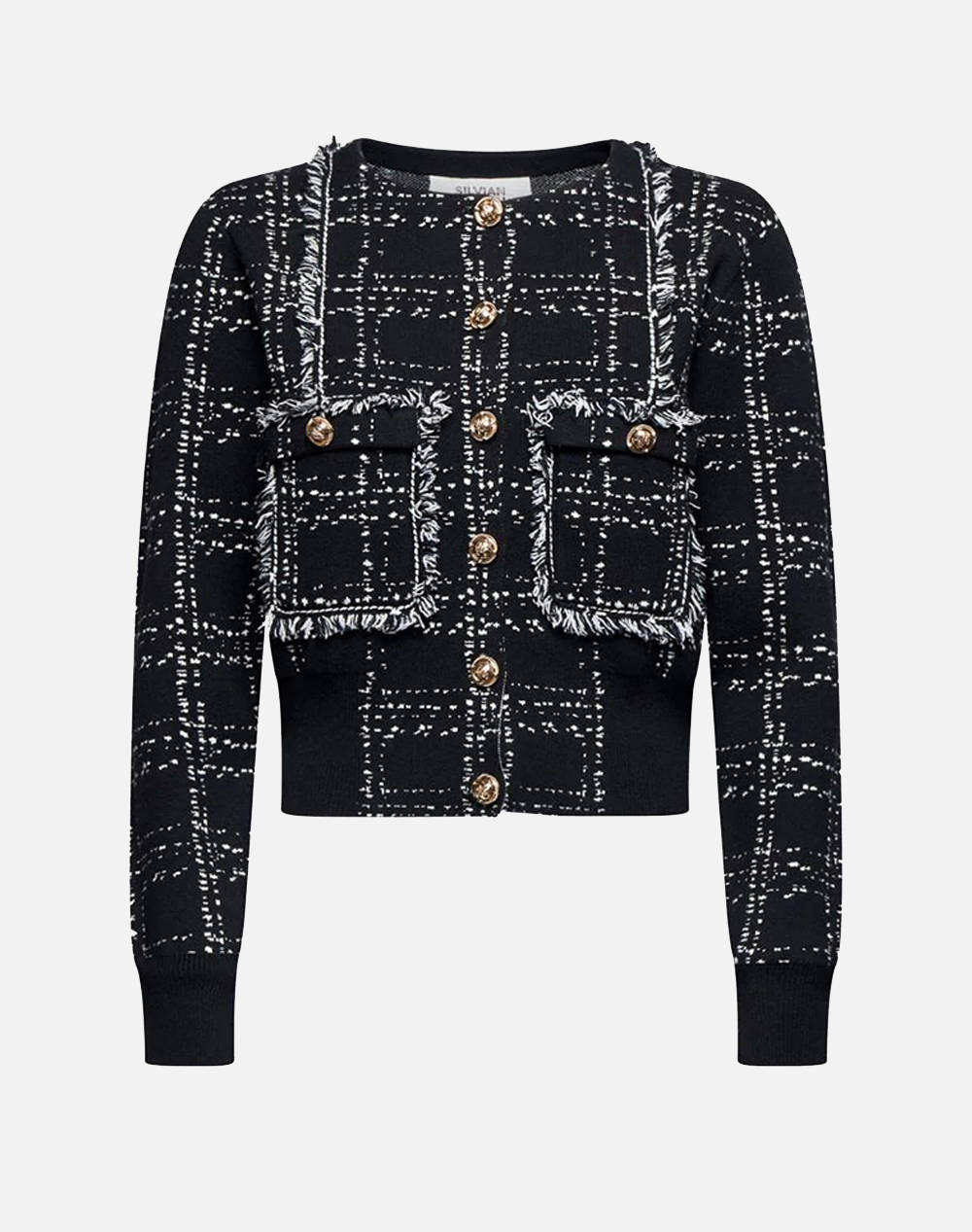 SILVIAN HEACH SILVIAN HEACH CARDIGAN SALONICCO GPA25046CD-CK BLK/WHT Mixed