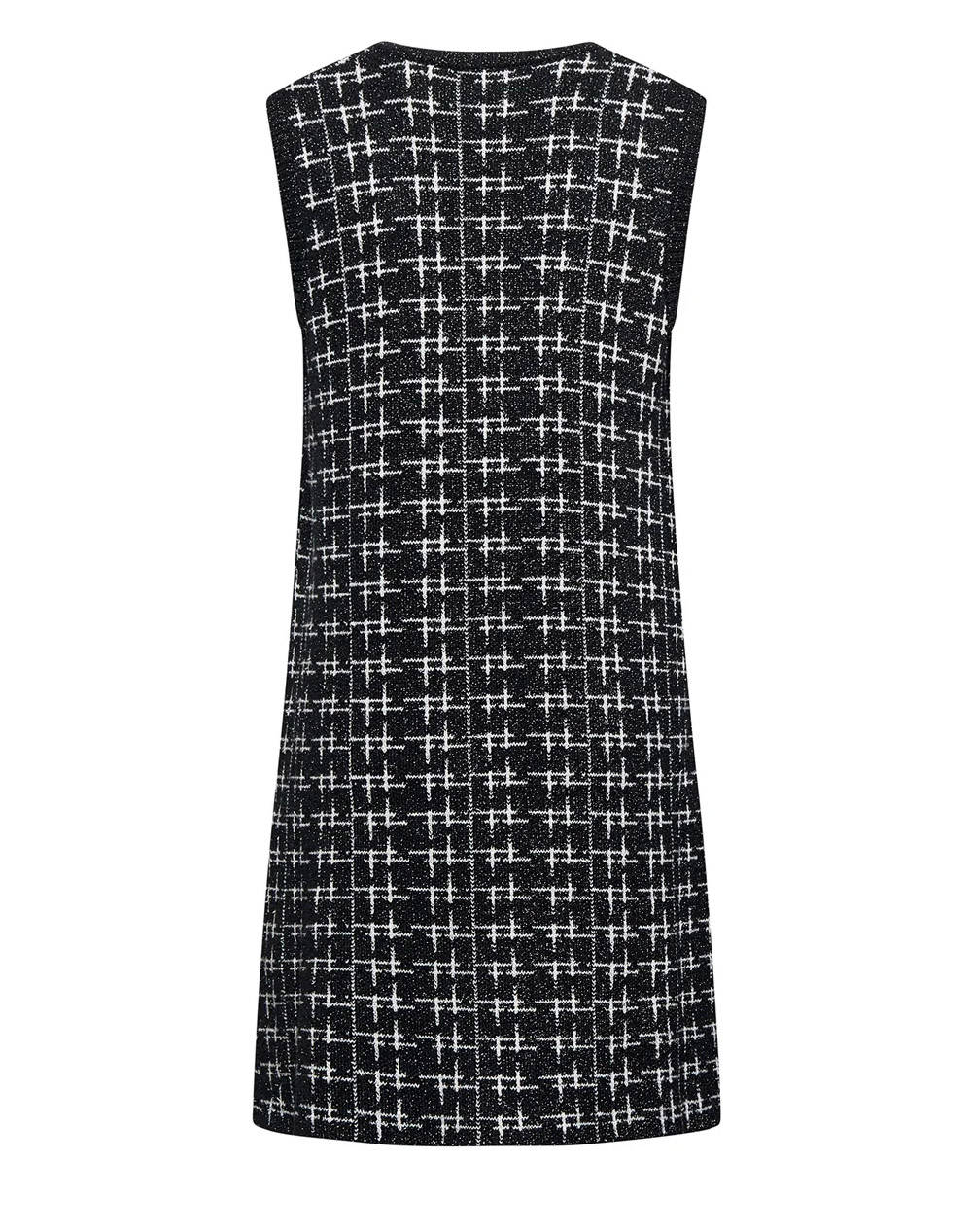 SILVIAN HEACH SHORT DRESS ISMET GPA25285VE-BLACK/O Black φωτογραφία