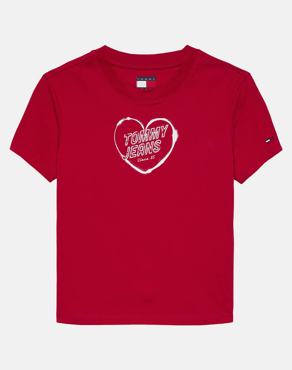 TOMMY JEANS TJW SLIM SH HEART TEE DW0DW21390-XLE Red