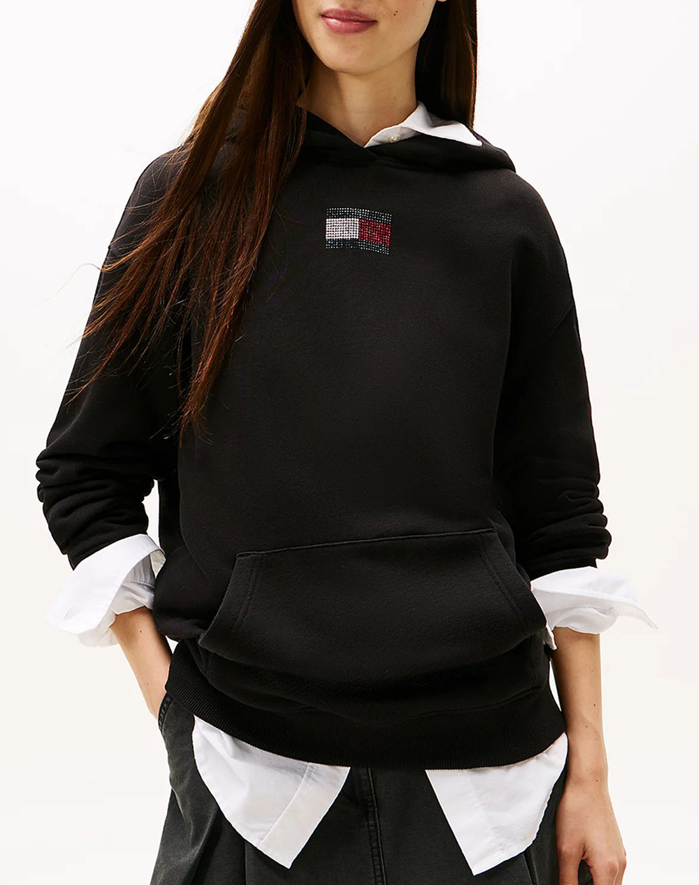 Γυναικεία φούτερ & hoodies tommy jeans σε μαυρο