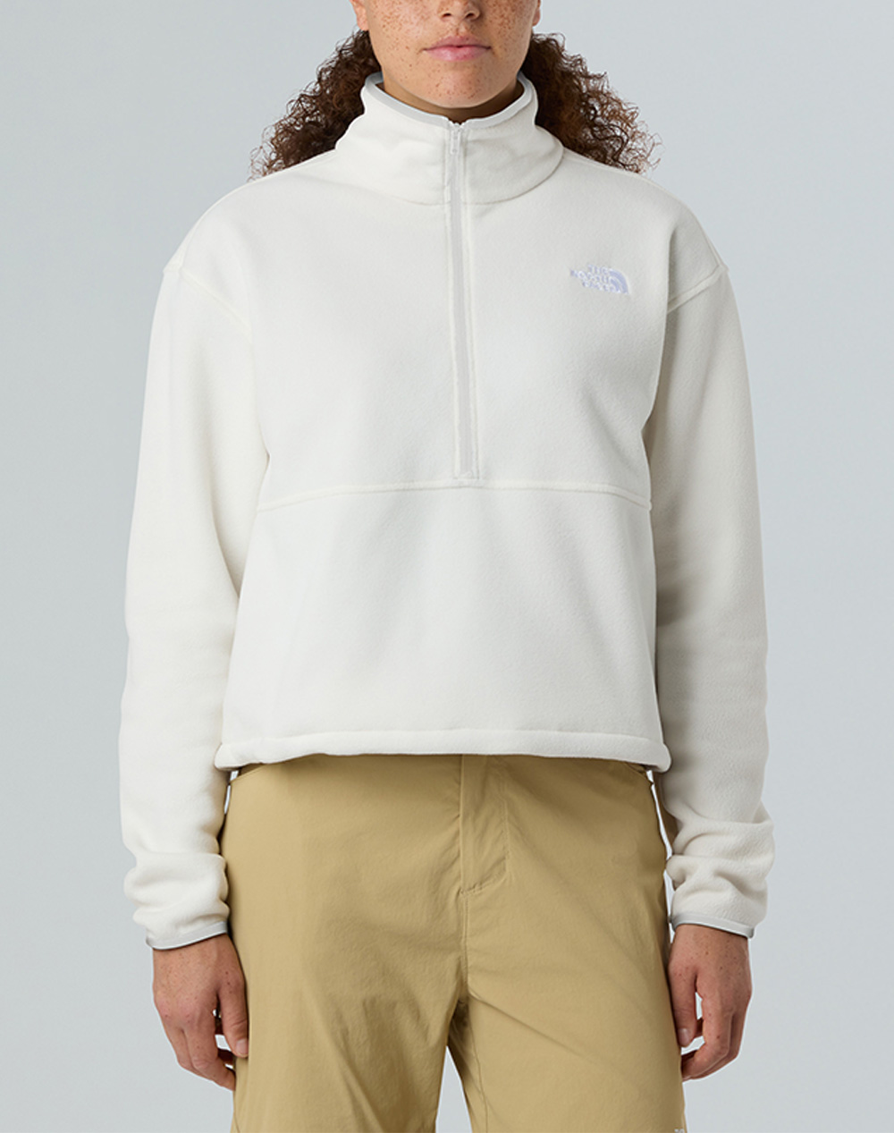 THE NORTH FACE W GLCE FLC 1/2 ZIP JKT NF0A8D2C-NFQLI OffWhite