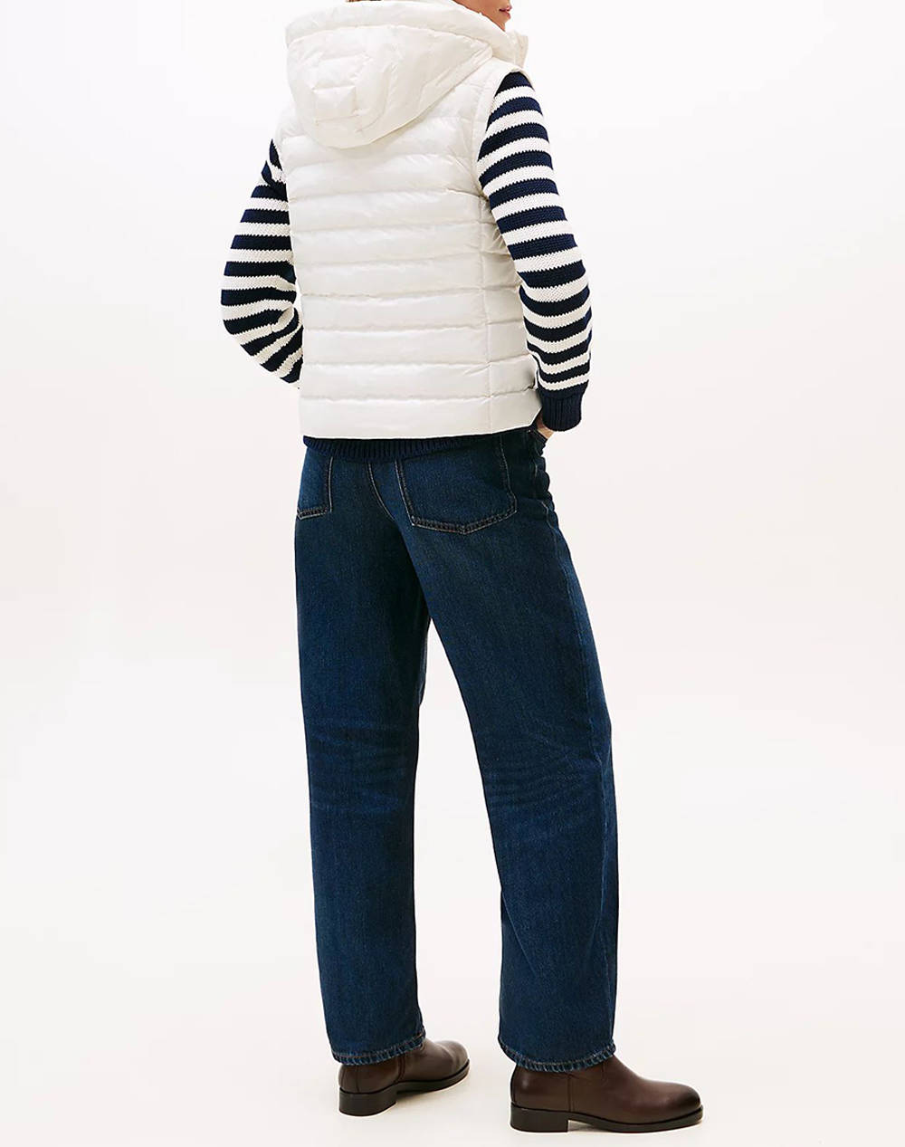 TOMMY HILFIGER LW PADDED SLIM VEST WW0WW47352-YA8 Ivory φωτογραφία