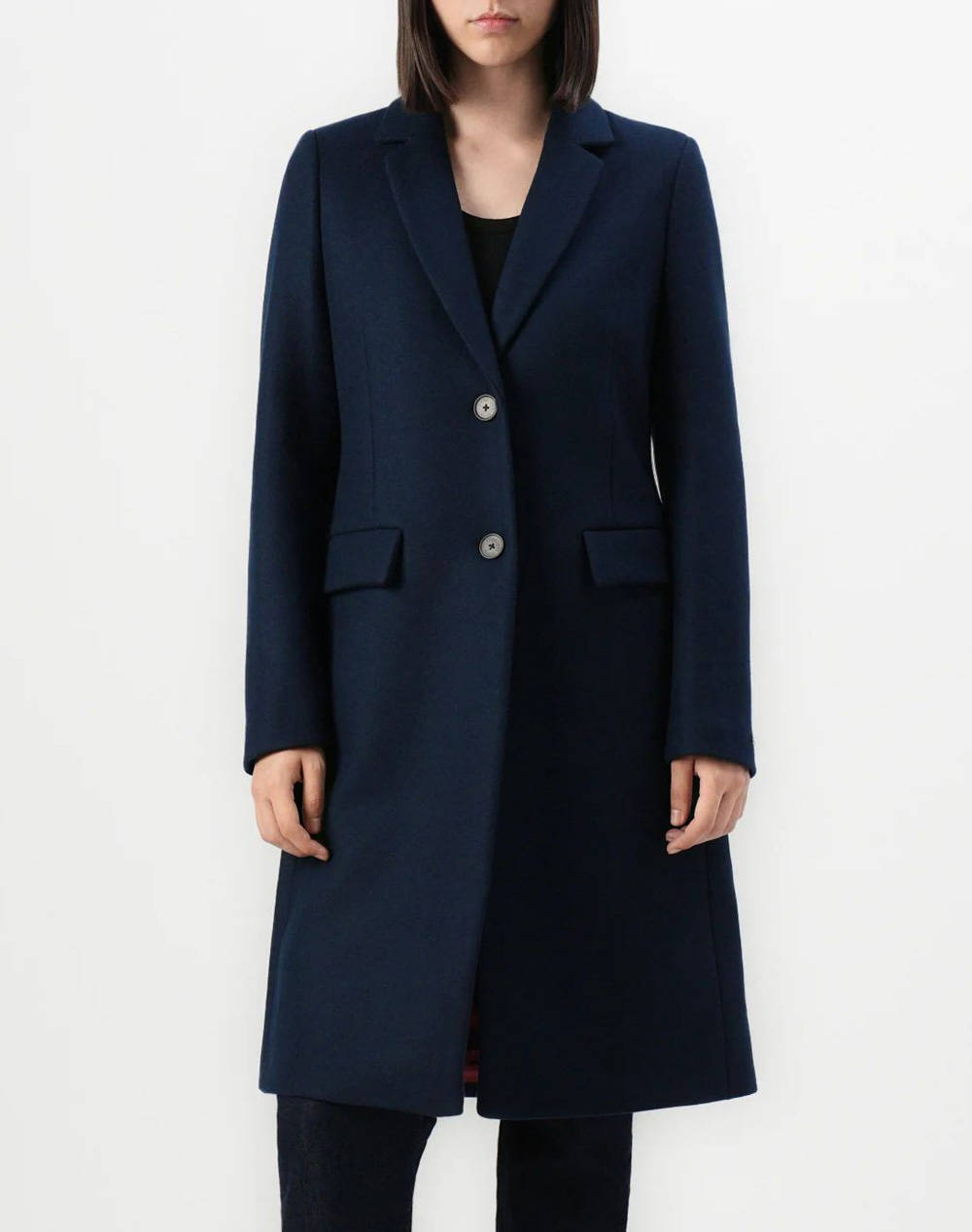 TOMMY HILFIGER TOMMY HILFIGER CLASSIC SB WOOL REG COAT WW0WW46547-C1G DarkBlue