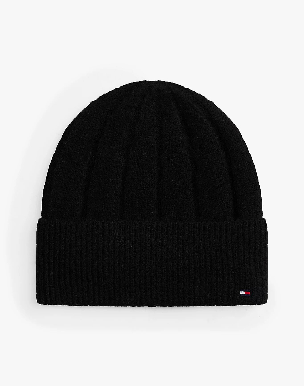 TOMMY HILFIGER TOMMY HILFIGER TH FLAG FLUFFY BEANIE AW0AW17779-BDS Black