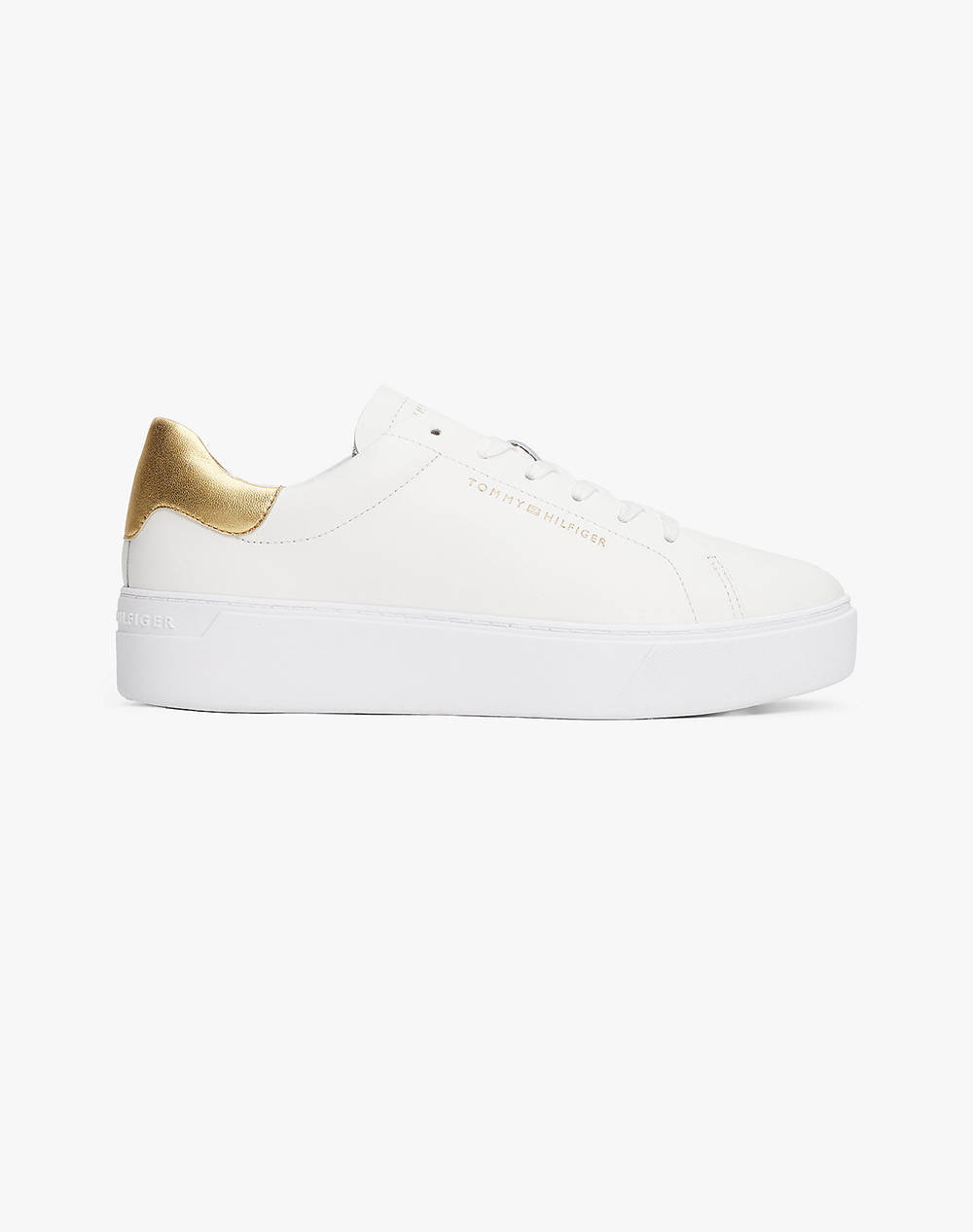TOMMY HILFIGER ESSENTIAL PLATFORM COURT SNEAKER FW0FW08756-0HT White