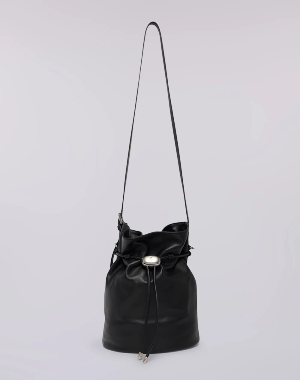 TRUSSARDI BAG -AMULETO SECCHIELLO ORIZZONTALE MEDIUM IN NAPPA (Διαστάσεις: 32 x 23 x 17εκ.) WBK03L15-033 Black