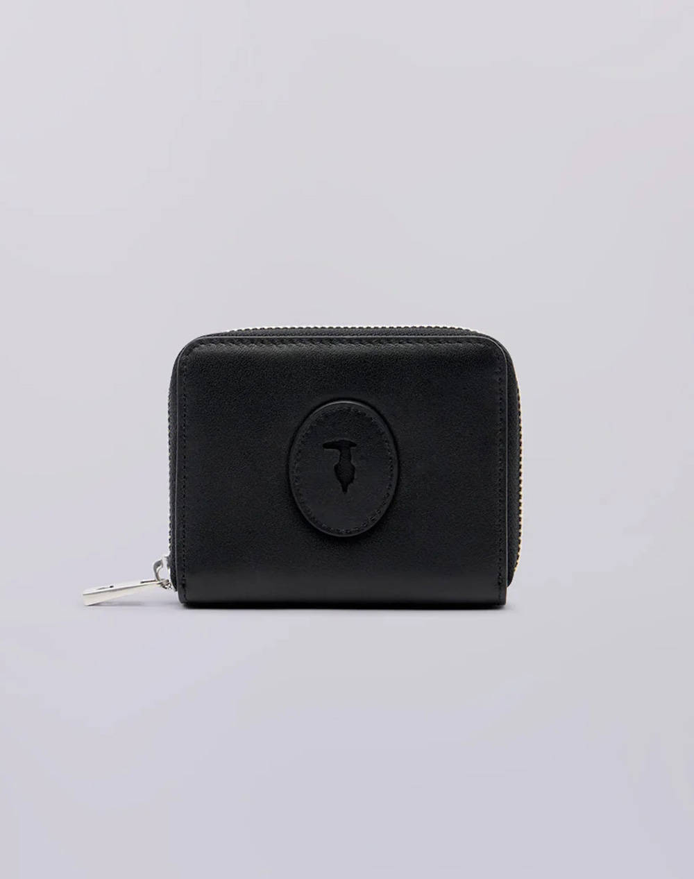 TRUSSARDI TRUSSARDI SOCIETY ZIP AROUND WALLET MD - CALF LEATHER (Διαστάσεις: 11 x 9εκ.) WWZ03L11-033 Black