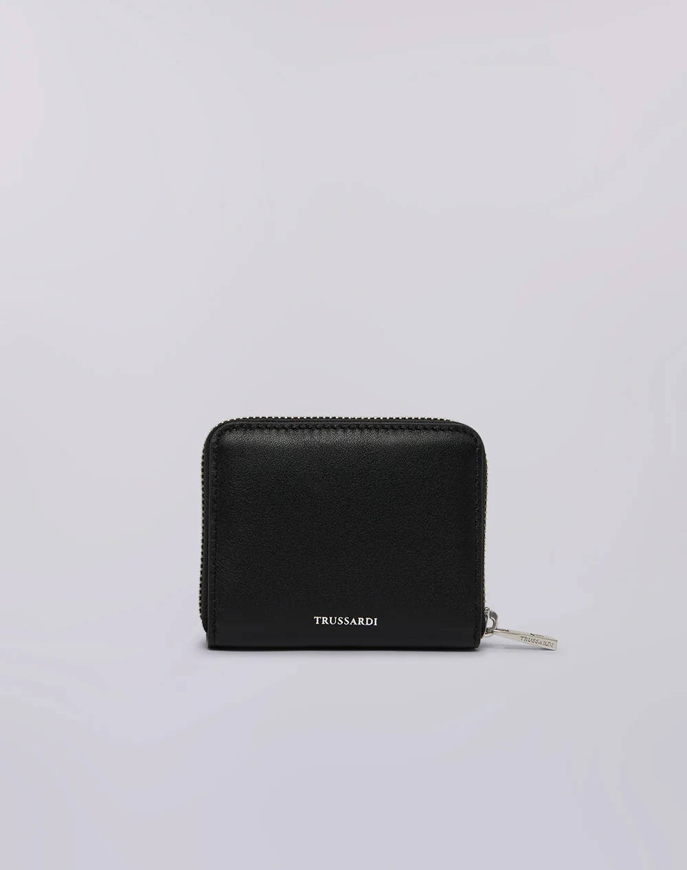 TRUSSARDI SOCIETY ZIP AROUND WALLET MD - CALF LEATHER (Διαστάσεις: 11 x 9εκ.) WWZ03L11-033 Black φωτογραφία