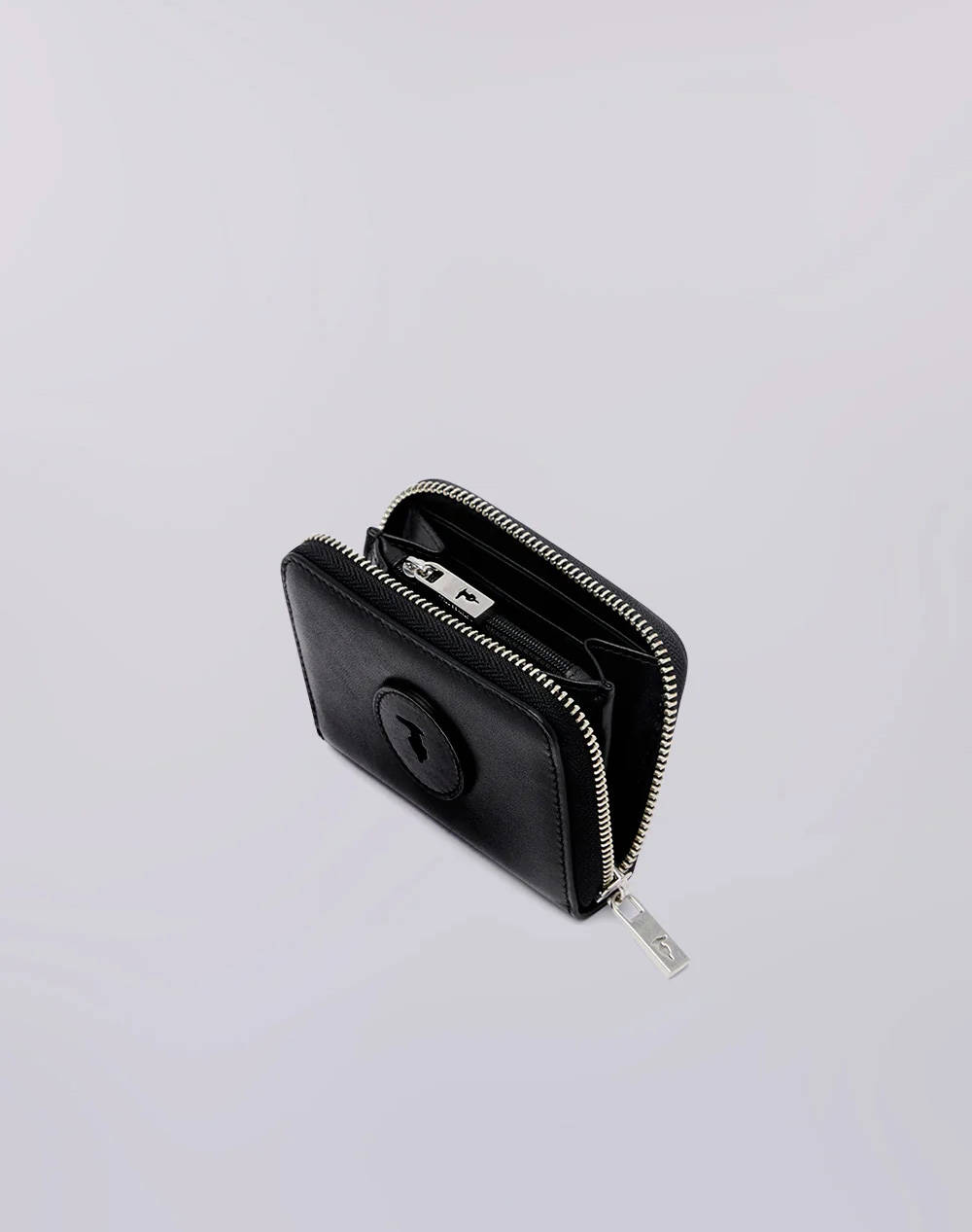 TRUSSARDI SOCIETY ZIP AROUND WALLET MD - CALF LEATHER (Διαστάσεις: 11 x 9εκ.) WWZ03L11-033 Black φωτογραφία