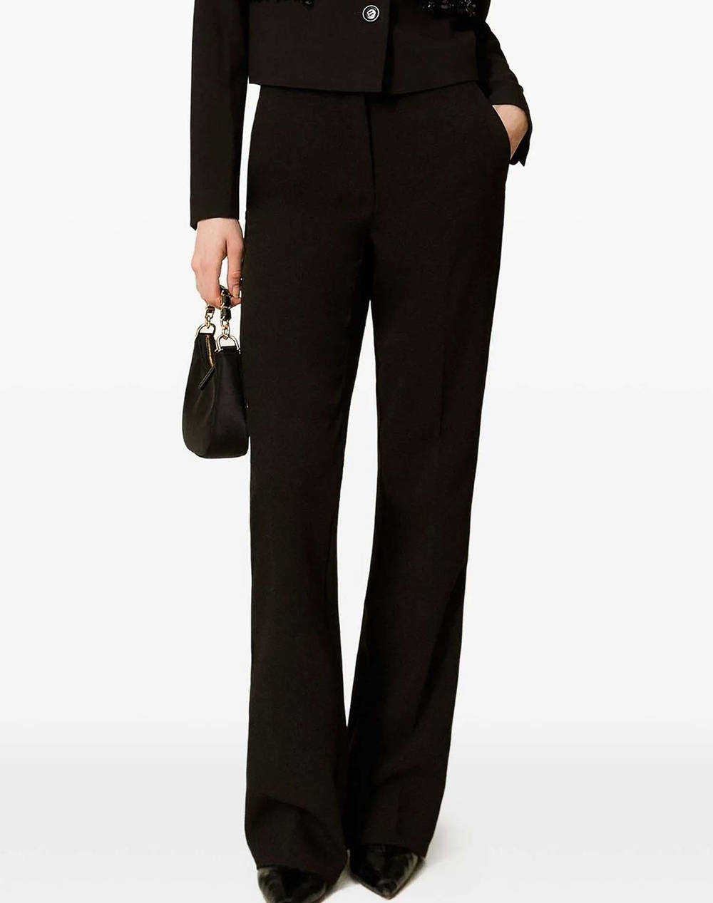 TWINSET ΠΑΝΤΕΛΟΝΙ 252TT2232-00006 Black