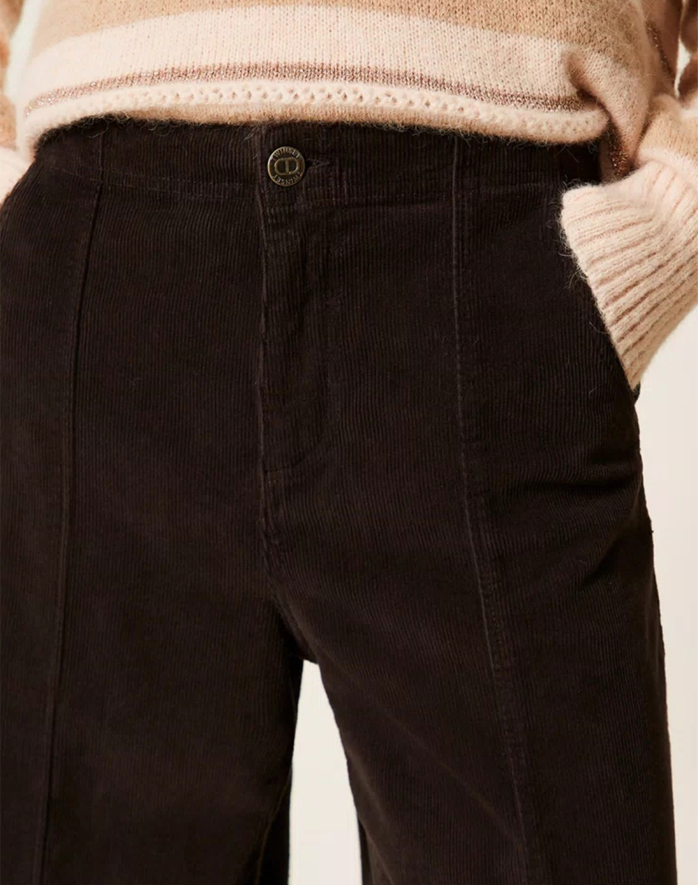 TWINSET ΠΑΝΤΕΛΟΝΙ 252TT2180-11054 DarkBrown
