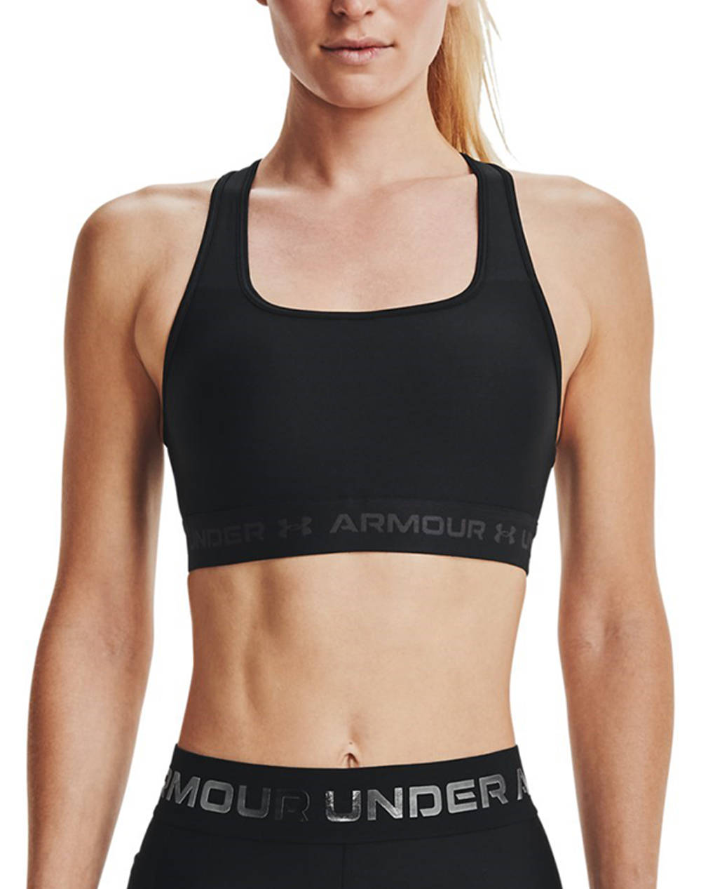UNDER ARMOUR UNDER ARMOUR UA Crossback Mid Bra 1361034-001 Black