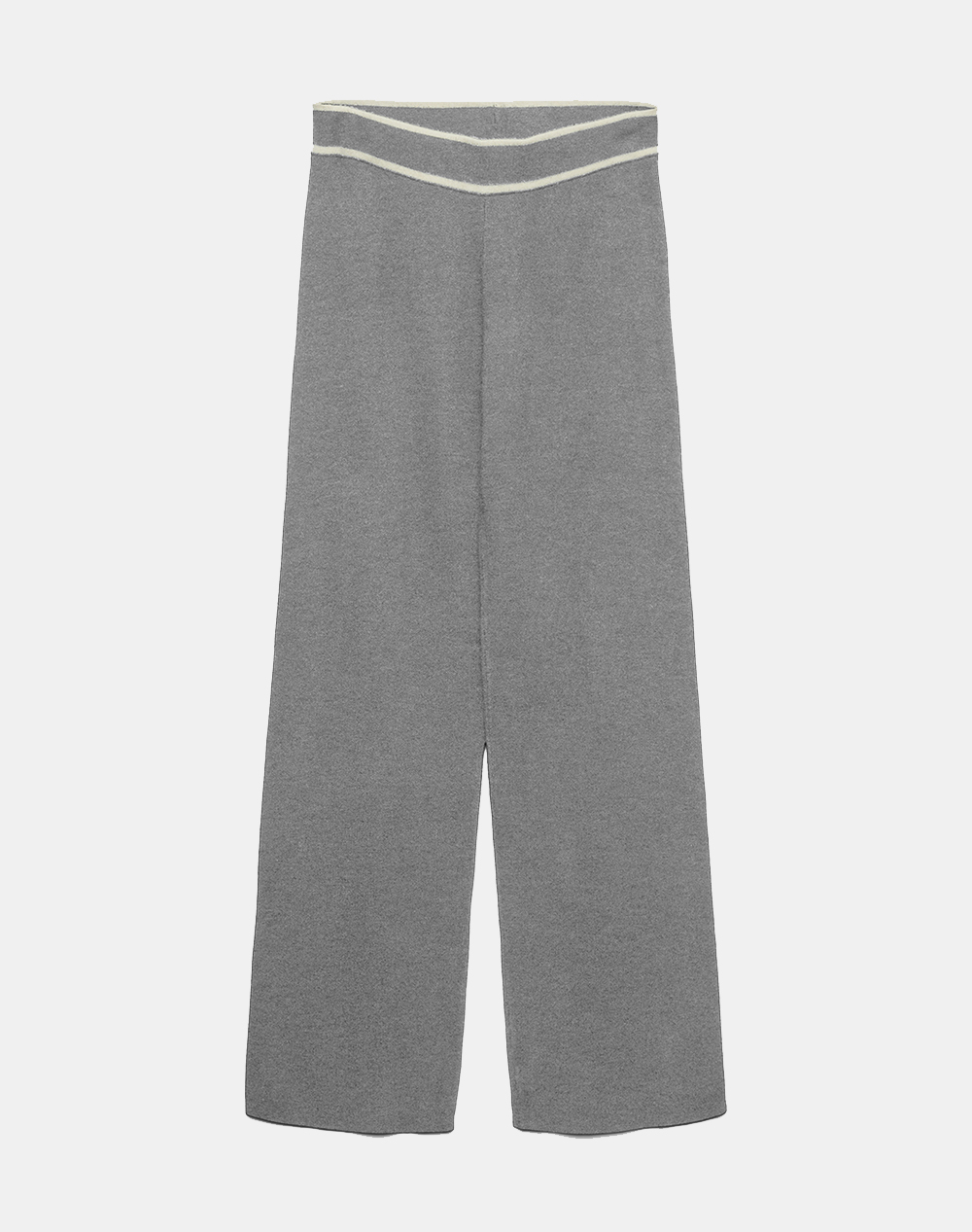 VERO MODA VMGOLD NW CONTRAST LOOSE PANT 10337637-Medium Grey MelangeW.BIRCH LightGray