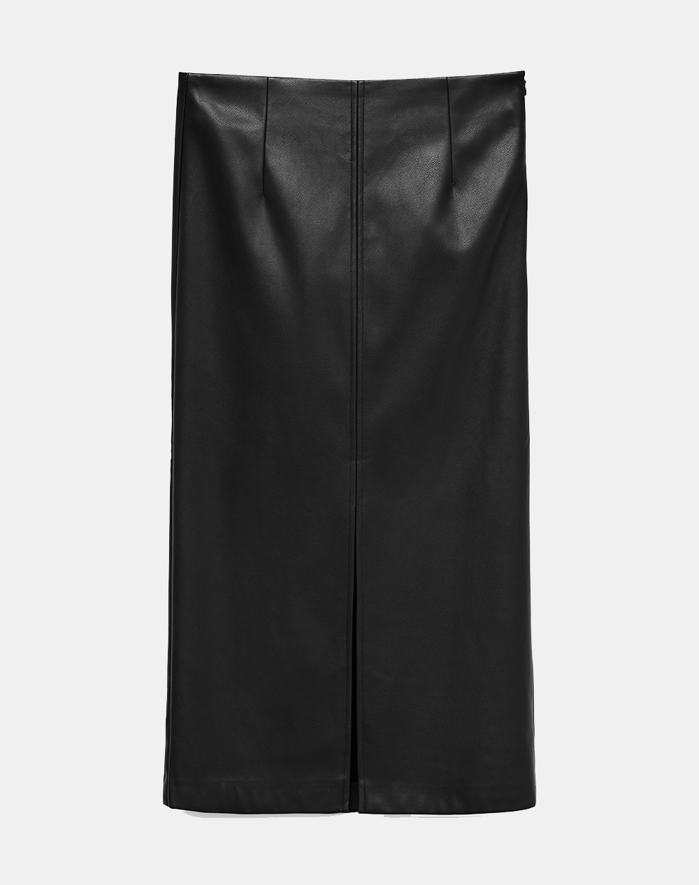 VERO MODA VMOLIVELIPPA HW COATED 7/8 SKIRT 10335866-BLACK Black