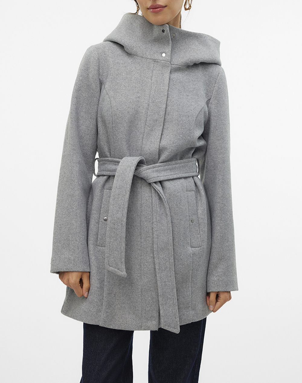 VERO MODA VERO MODA VMPOPLIVA JACKET GA 10310779-Light Grey Melange LightGray