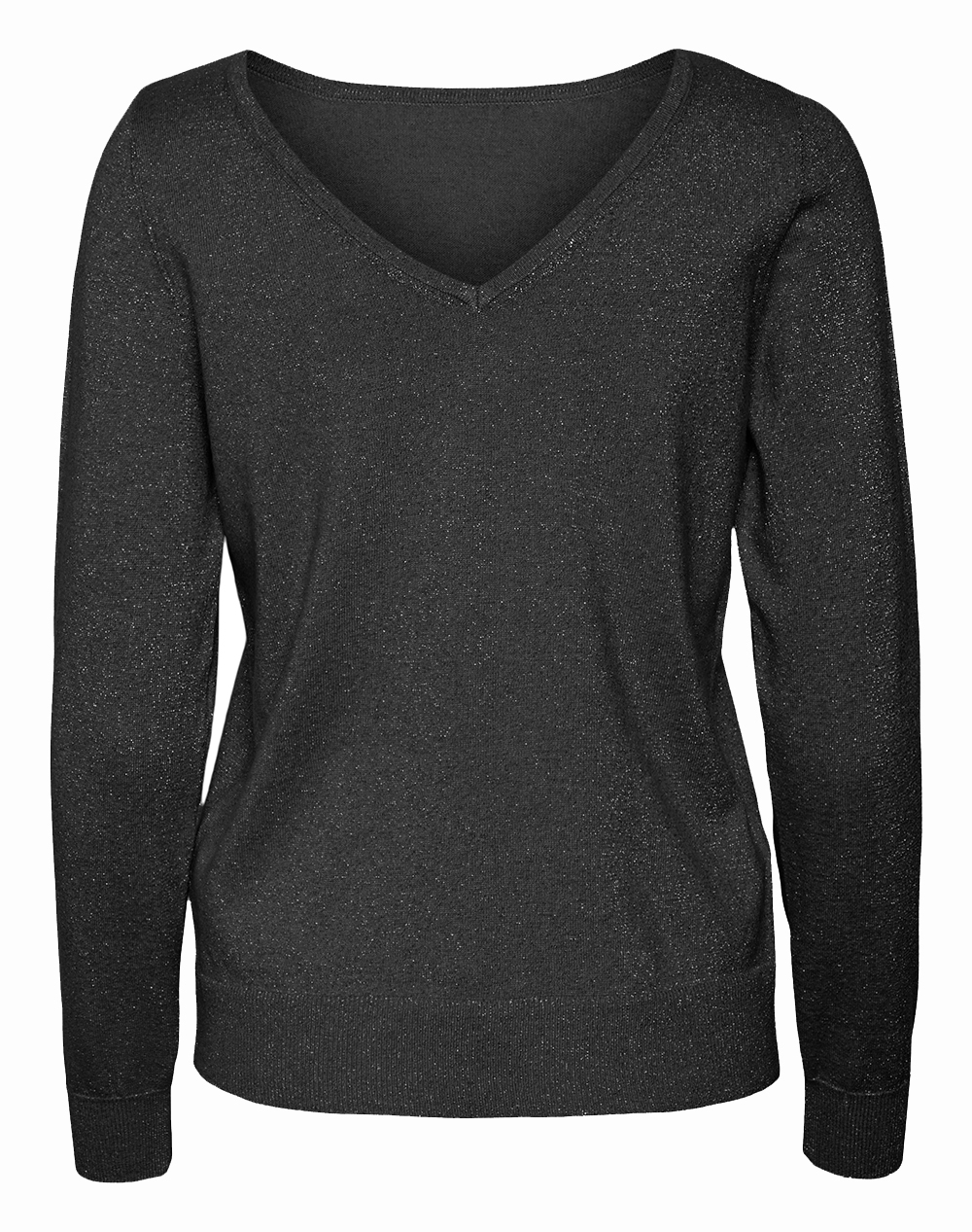 VERO MODA VMHAPPYGLITTER LS 2WAY PULLOVER BOO 10317960-BlackW.DTMLUREX JetBlack