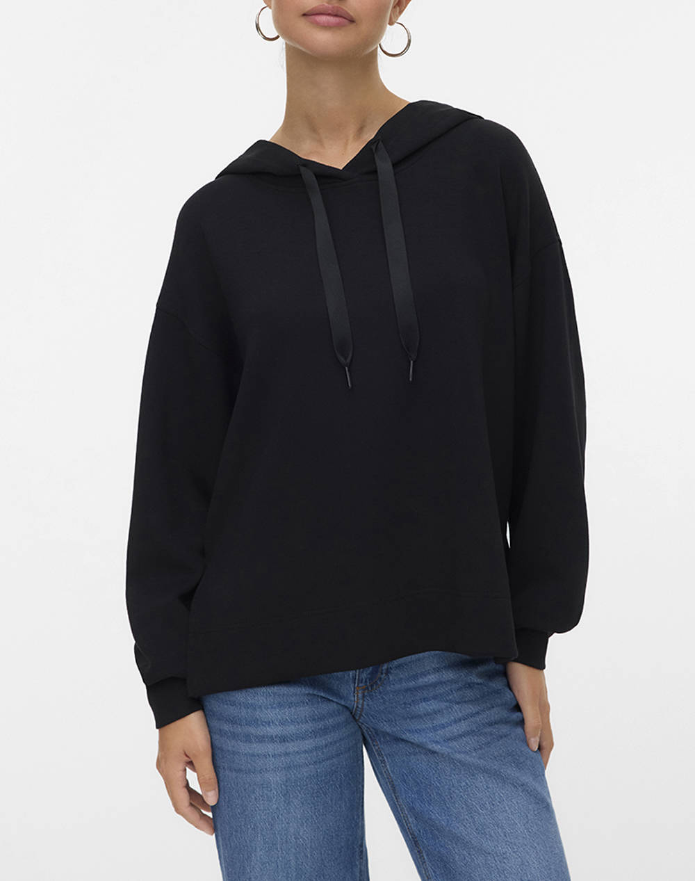 VERO MODA VERO MODA VMHALI LS HOODIE JRS GA BOO 10331783-BLACK Black