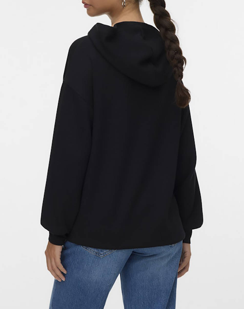 VERO MODA VMHALI LS HOODIE JRS GA BOO 10331783-BLACK Black φωτογραφία