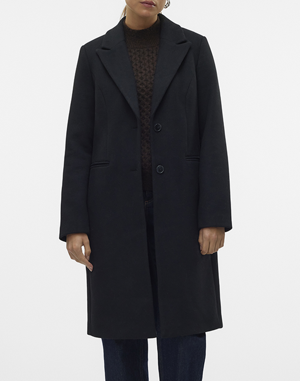 VERO MODA VERO MODA VMBLAZA LONG COAT GA BOO 10267495-BLACK Black