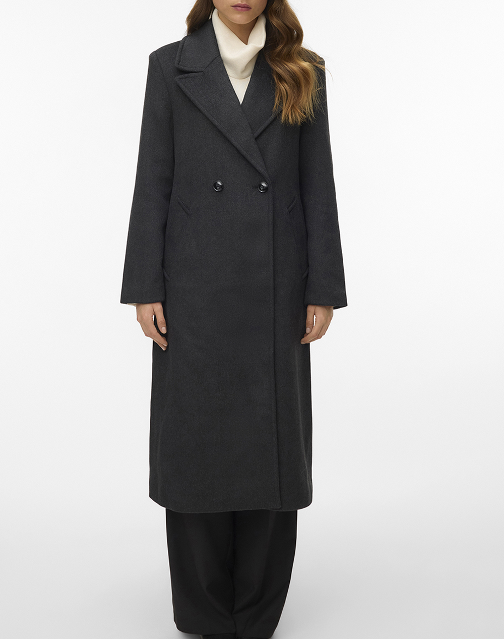VERO MODA VERO MODA VMGARNER LONG COAT GA PRM 10333998-BLACK Black