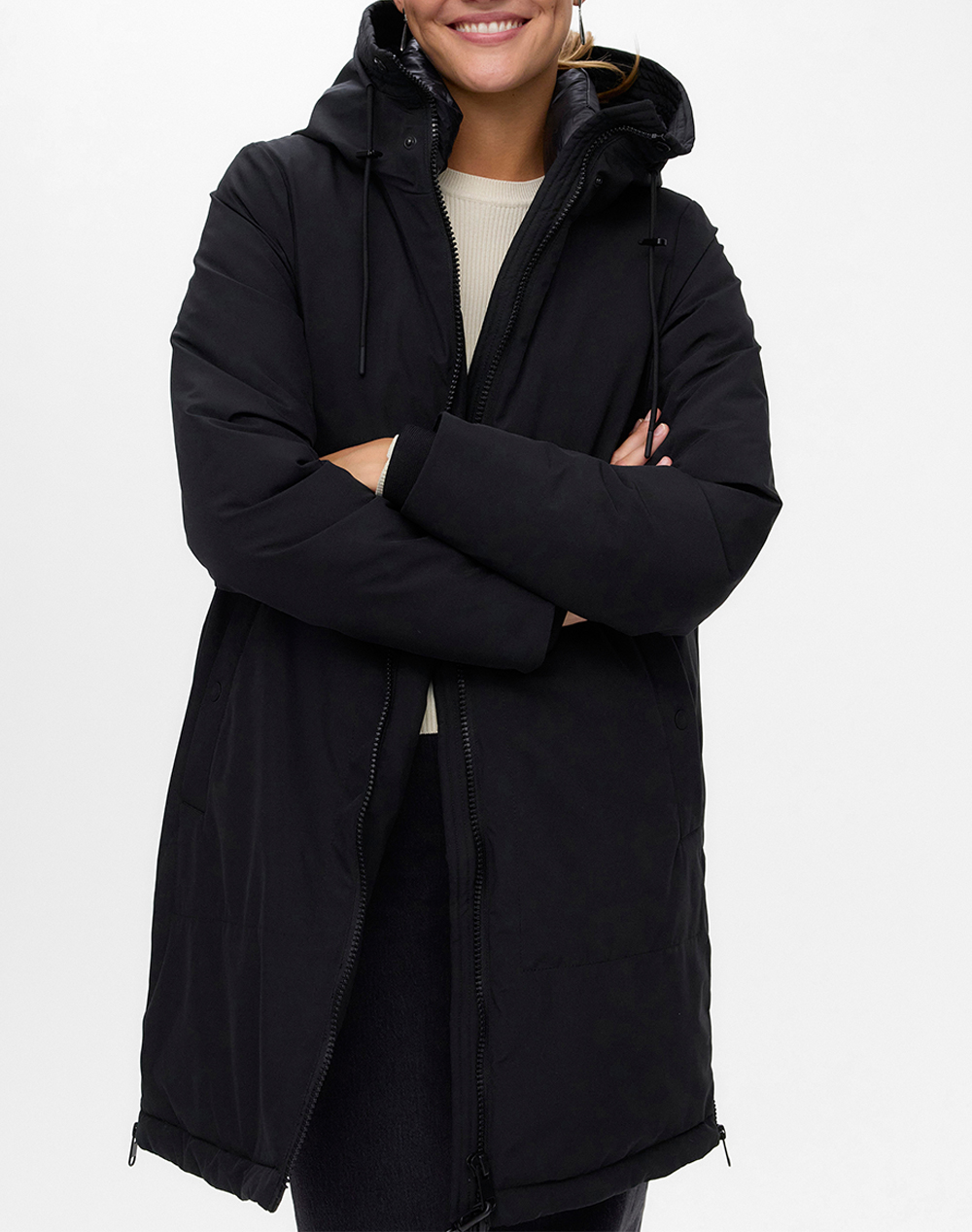VERO MODA VMMONTREAL DOWN COAT PRM 10331721-BLACK Black