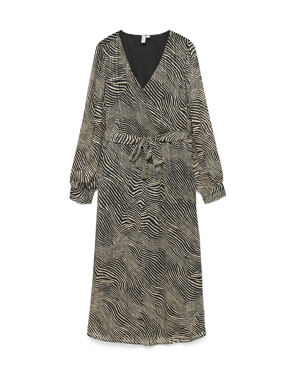 VERO MODA VMGEBRA GEDNA LS 7/8 DRESS WVN BTQ GA 10335835-BlackGebra Multi