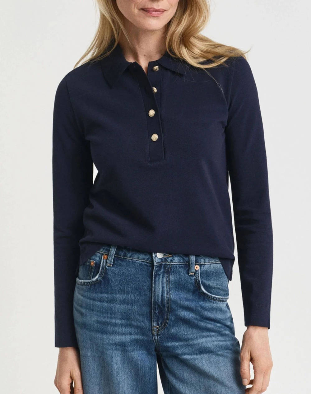 GANT GANT ΜΠΛΟΥΖΑ ΜΜ REG LS PIQUE POLO 3GW4202626-433 DarkBlue