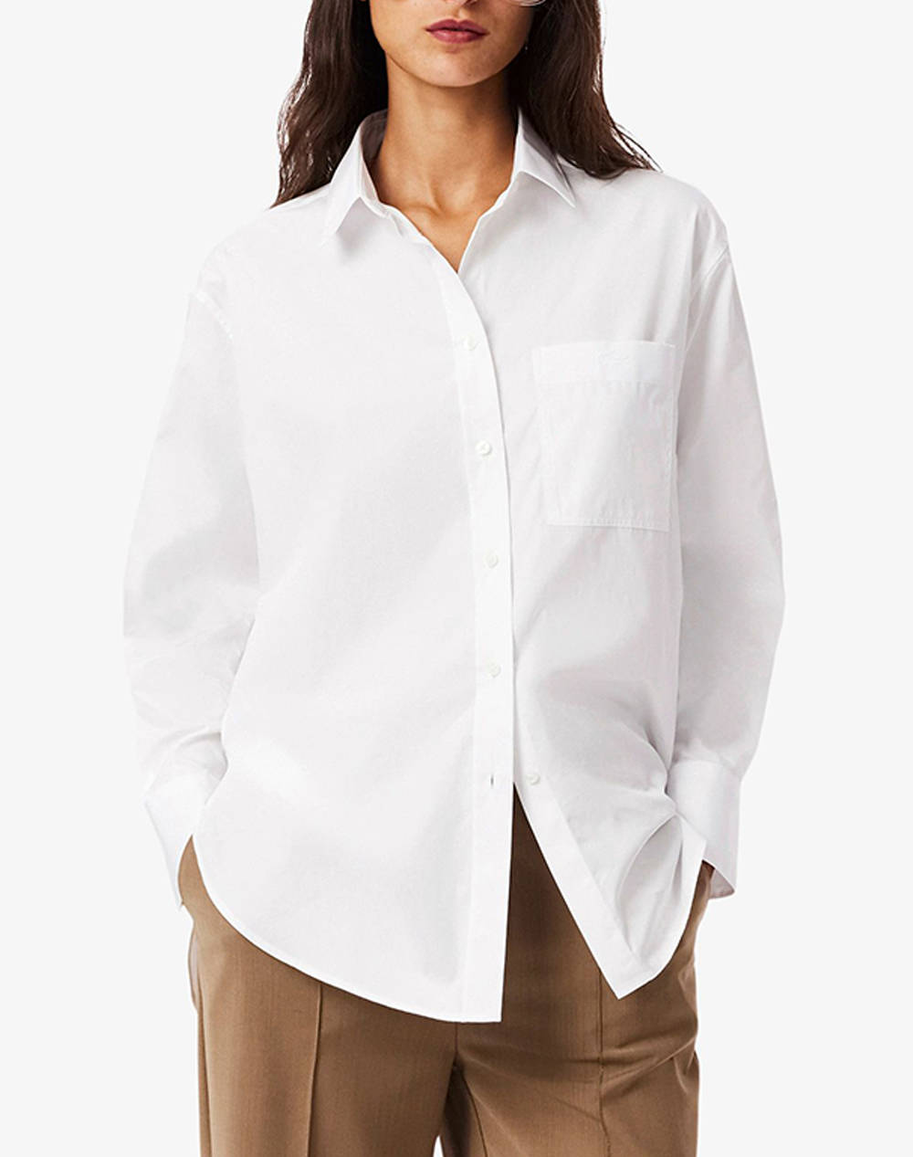 LACOSTE ΠΟΥΚΑΜΙΣΟ ΜΜ WOVEN SHIRTS 3CF0215-001 White