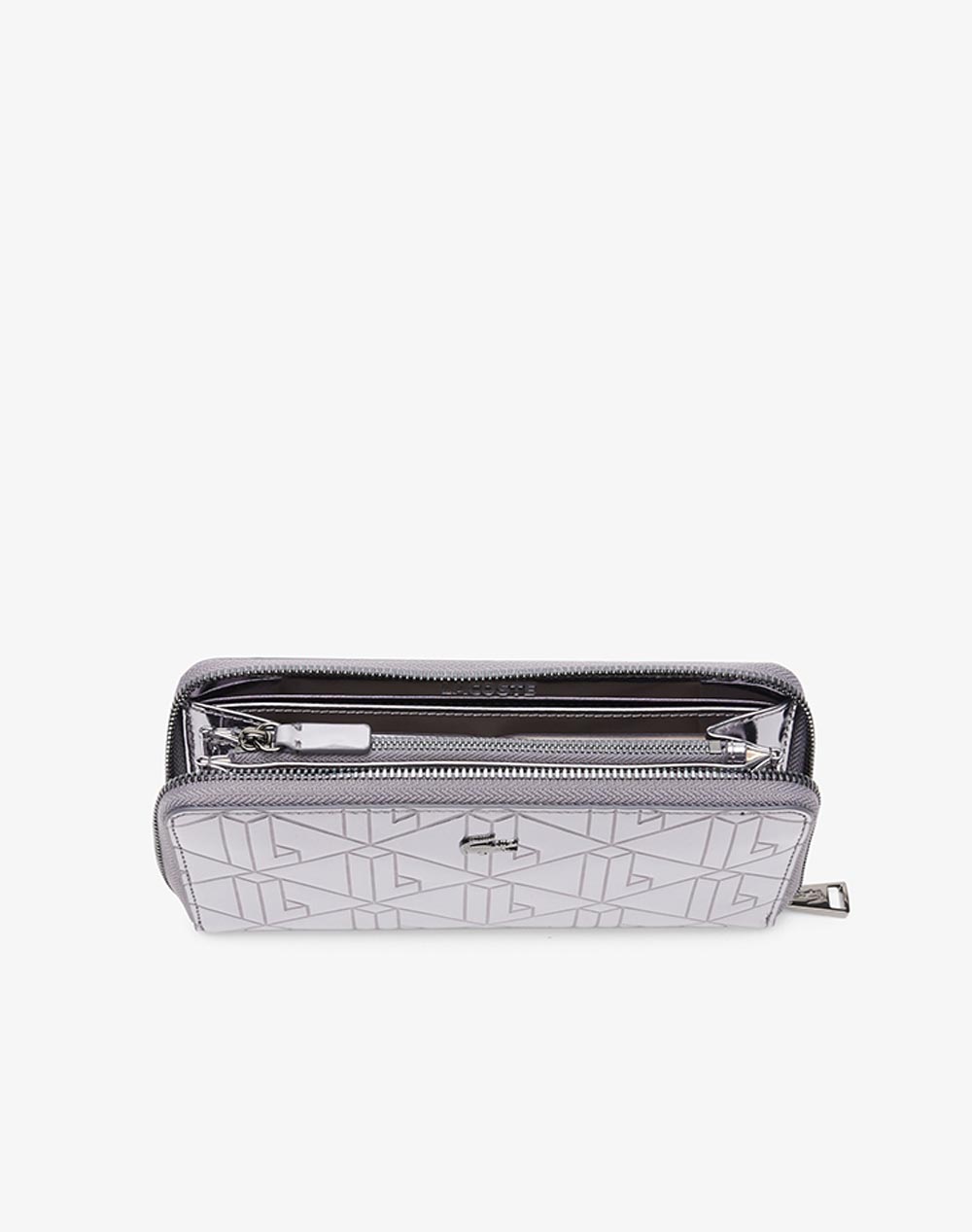 LACOSTE ΠΟΡΤΟΦΟΛΙ MONEY PIECES 3NF5138HN-R53 MetallicSilver φωτογραφία