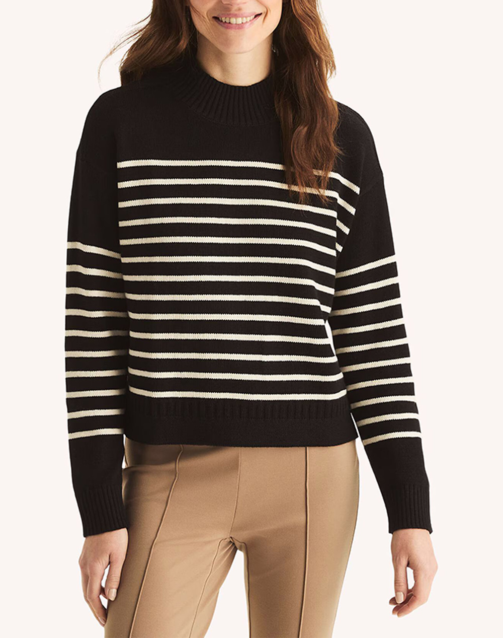 NAUTICA ΜΠΛΟΥΖΑ ΠΛΕΚΤΗ ΜΜ STRP MCKNCK SWTR 3NCN5HSN133-IJ7 Black