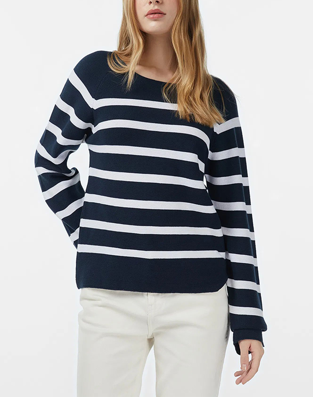 NAUTICA ΜΠΛΟΥΖΑ ΠΛΕΚΤΗ ΜΜ 3NC57S114T-4VN NavyBlue