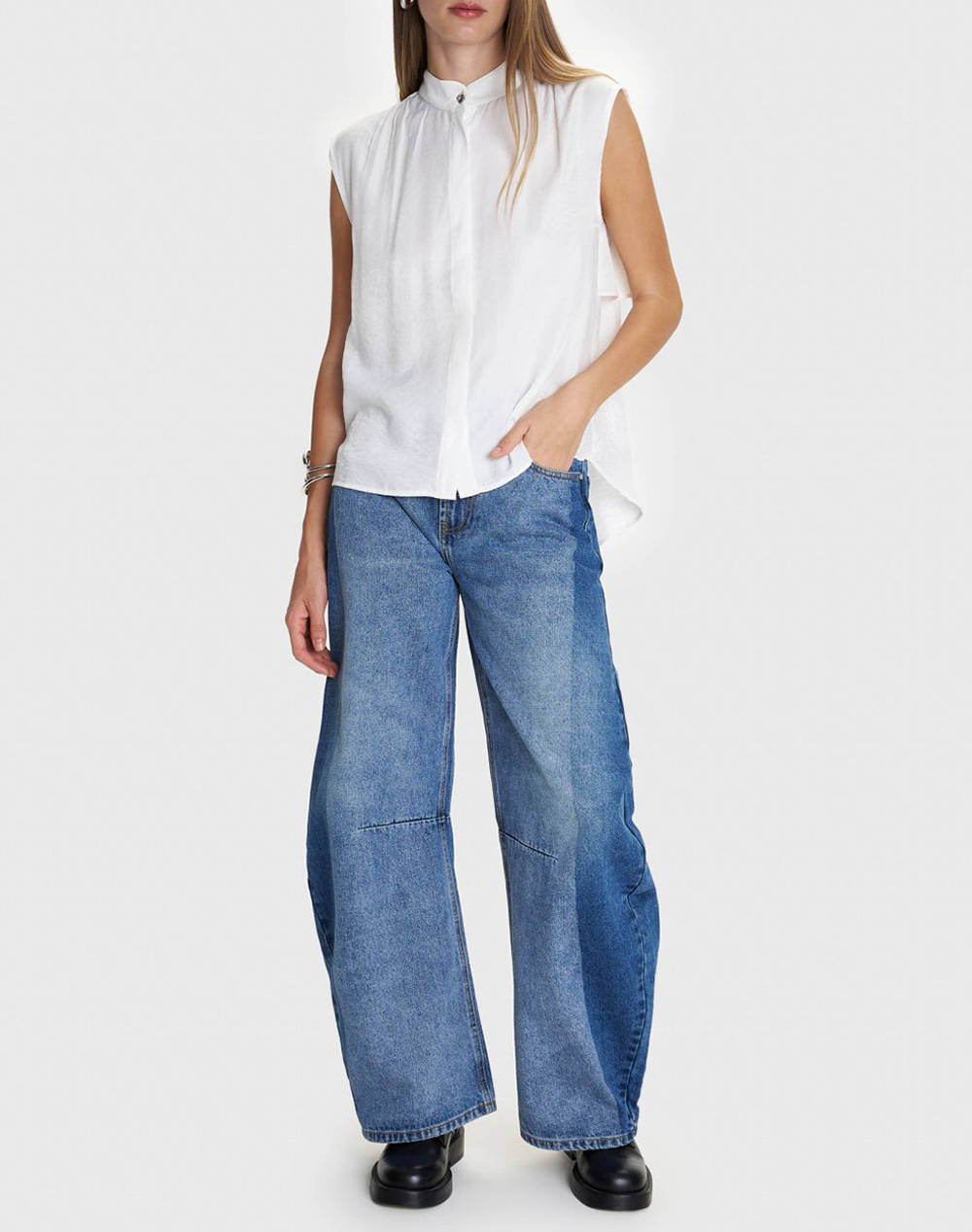 ALE ΠΟΥΚΑΜΙΣΟ 81128210-LEYKO White φωτογραφία