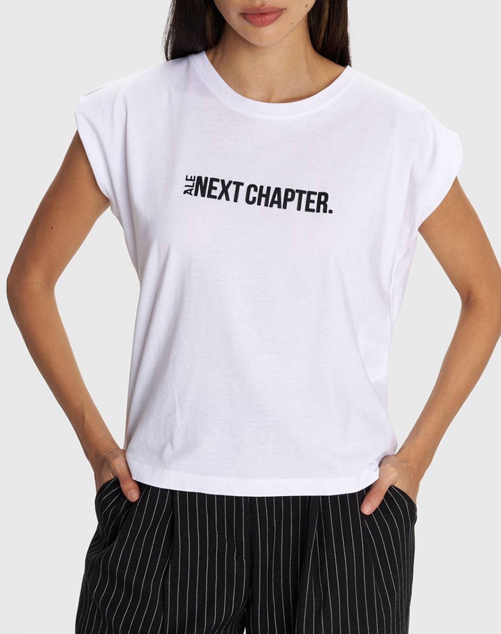 ALE ΜΠΛΟΥΖΑ 100ΒΑΜΒΑΚΙ 8921580-LEYKO White