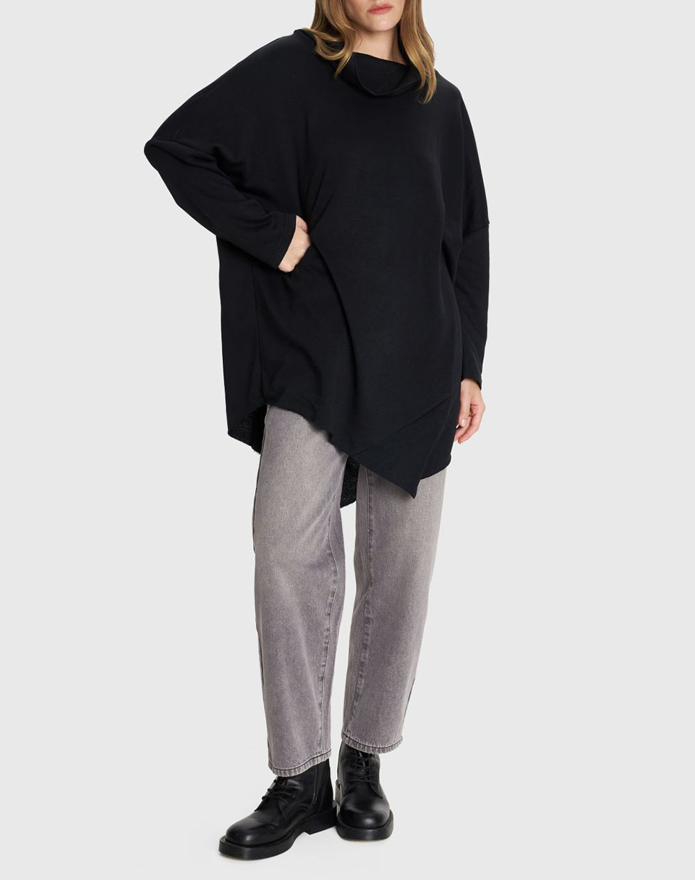 ALE ΜΠΛΟΥΖΑ 8921592-MAYRO Black φωτογραφία