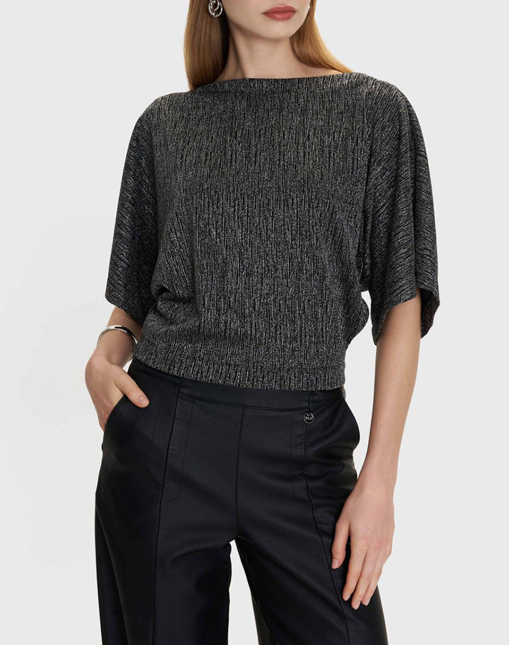 ALE ΜΠΛΟΥΖΑ 82267395-SILVE DarkGray