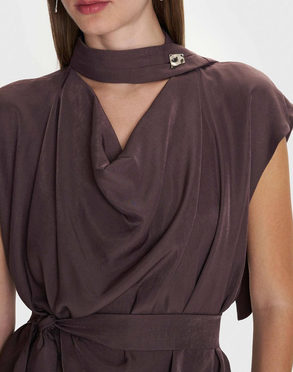 ALE ΤΟΠ 81128209-KAFE Brown φωτογραφία