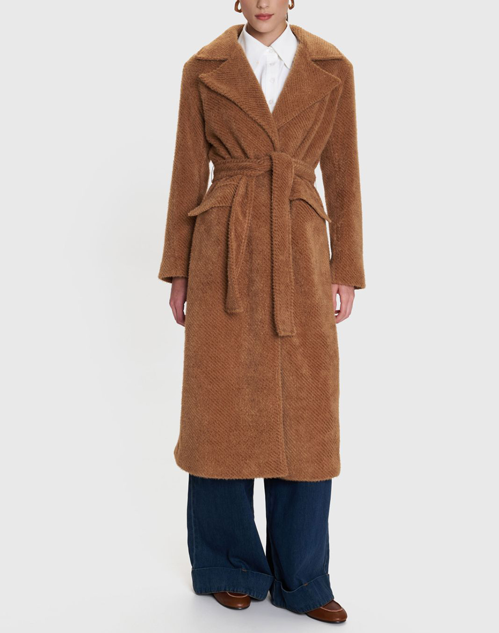 ALE ALE ΠΑΛΤΟ 8922549-CAMEL Camel