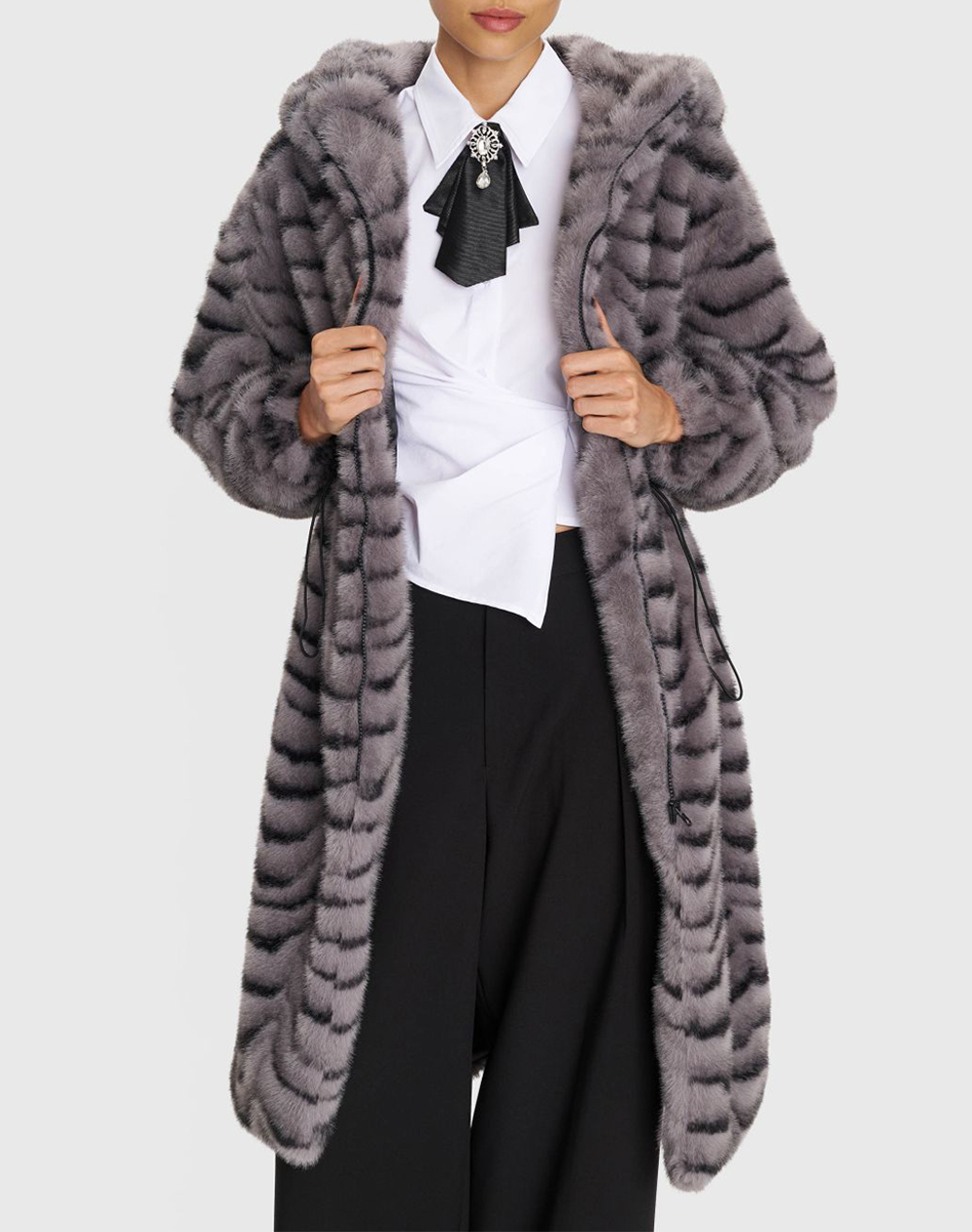 ALE ALE ΠΑΛΤΟ 8921724-GRI Gray